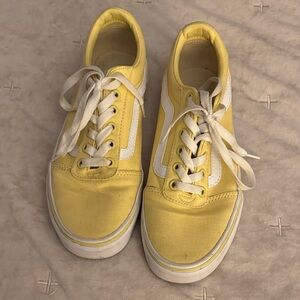 Yellow and White Sneakers